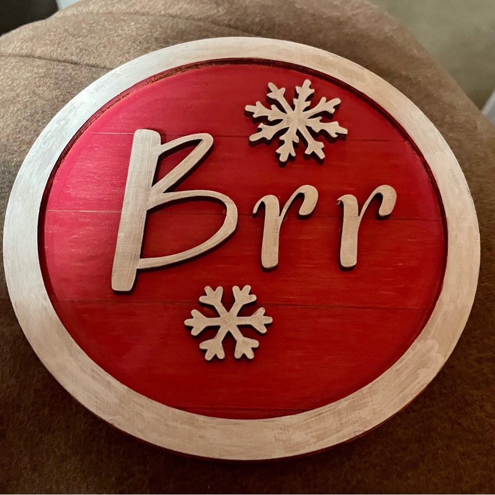 Winter Tiered Tray Sign